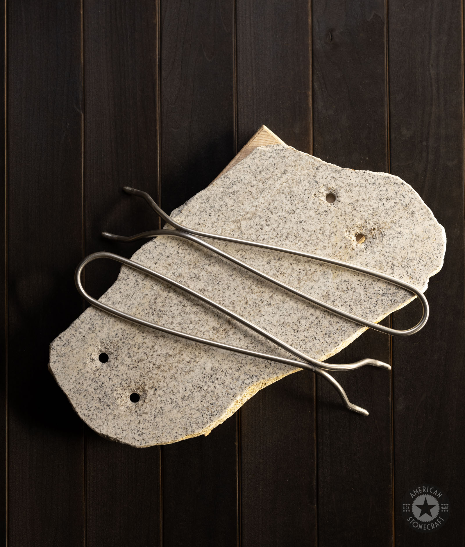 Camping Style Cooking Stone 15″ from New England, USA - #26696 - Image 3