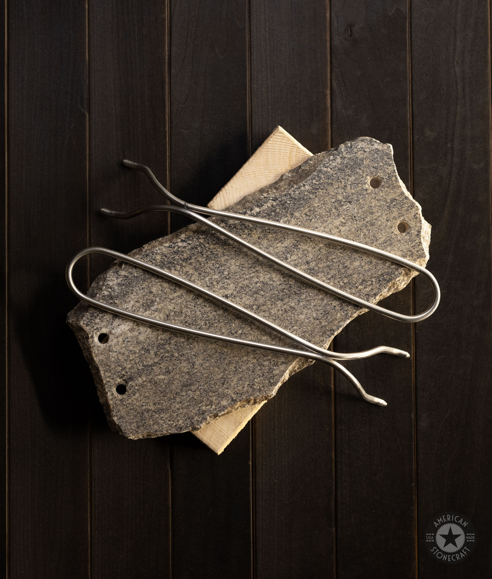 Camping Style Cooking Stone 13″ from New England, USA - #26697 - Image 3