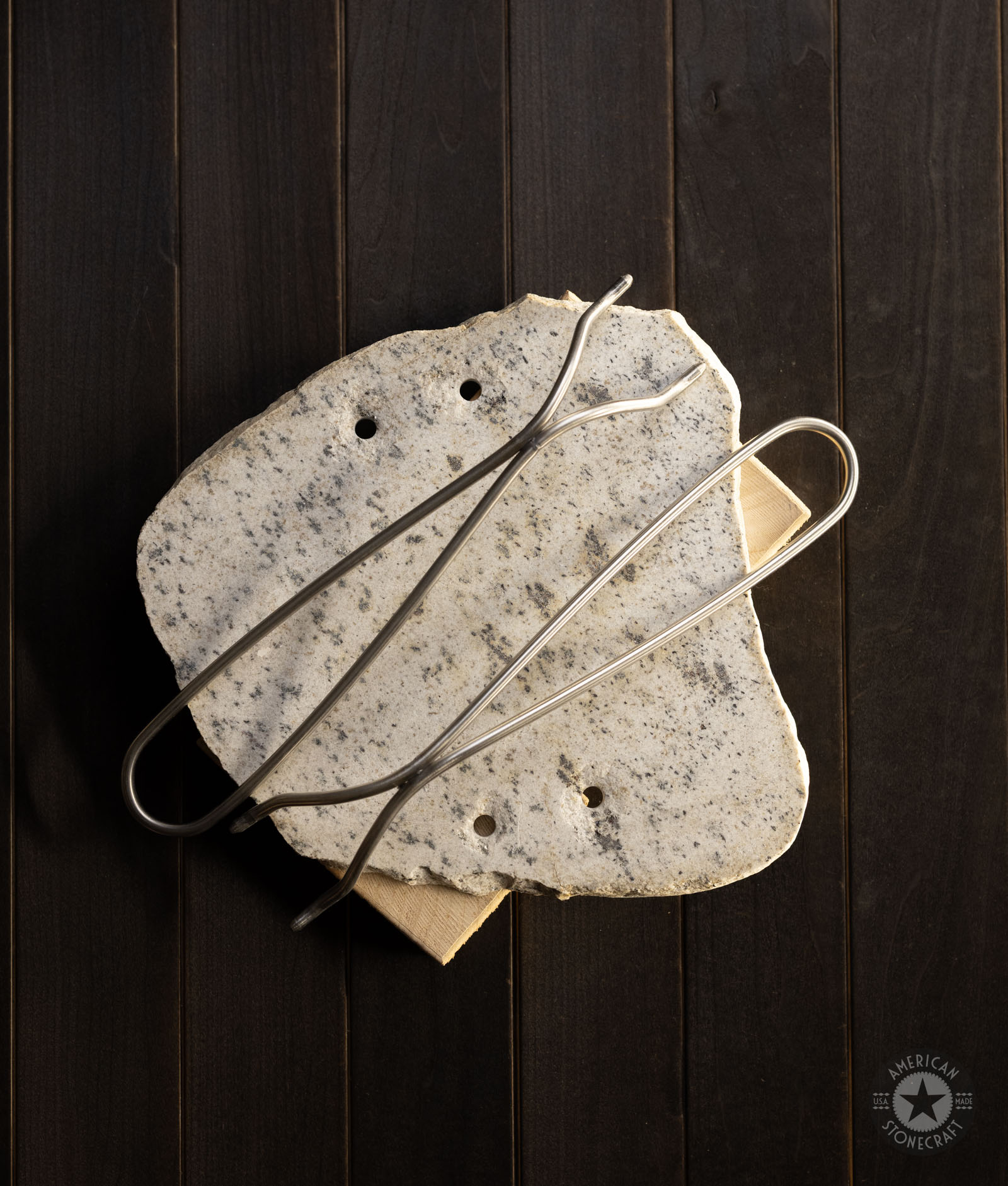 Camping Style Cooking Stone 10″ from New England, USA - #26698 - Image 3